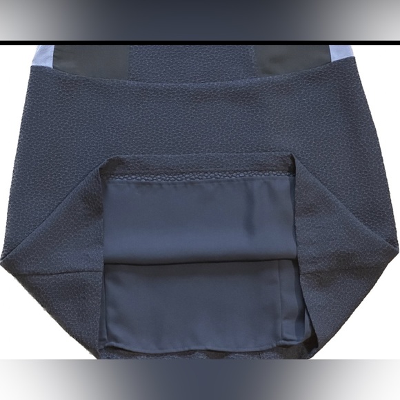 RETAIL $295 NWT Rebecca Taylor Navy Textured Crepe Shift Dress 2 - Picture 4 of 8